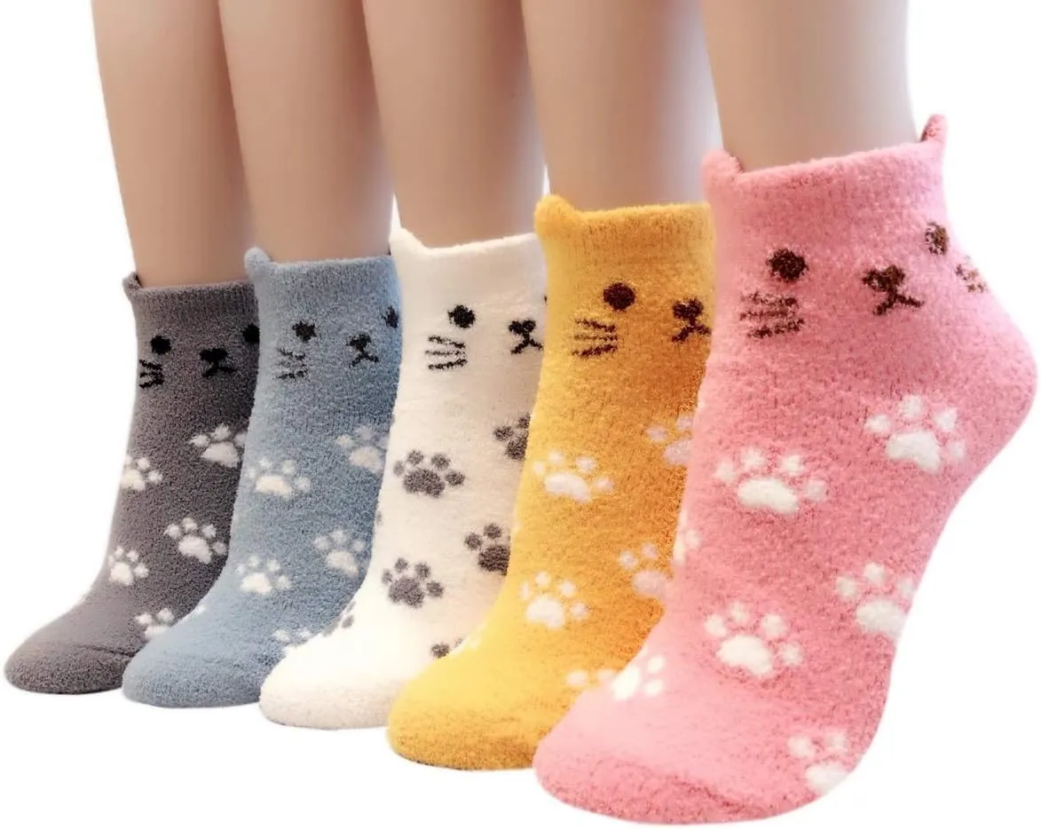 | Women Teen Girls | Cute Animal Print | Cozy Warm Soft Thermal | Great gifts