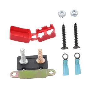 1Set Automatic Reset Circuit Breaker with Protective Boot Cover for Automotive Rv Boat Truck and Electrical Control Overcurrent Protection for Heavy Duty