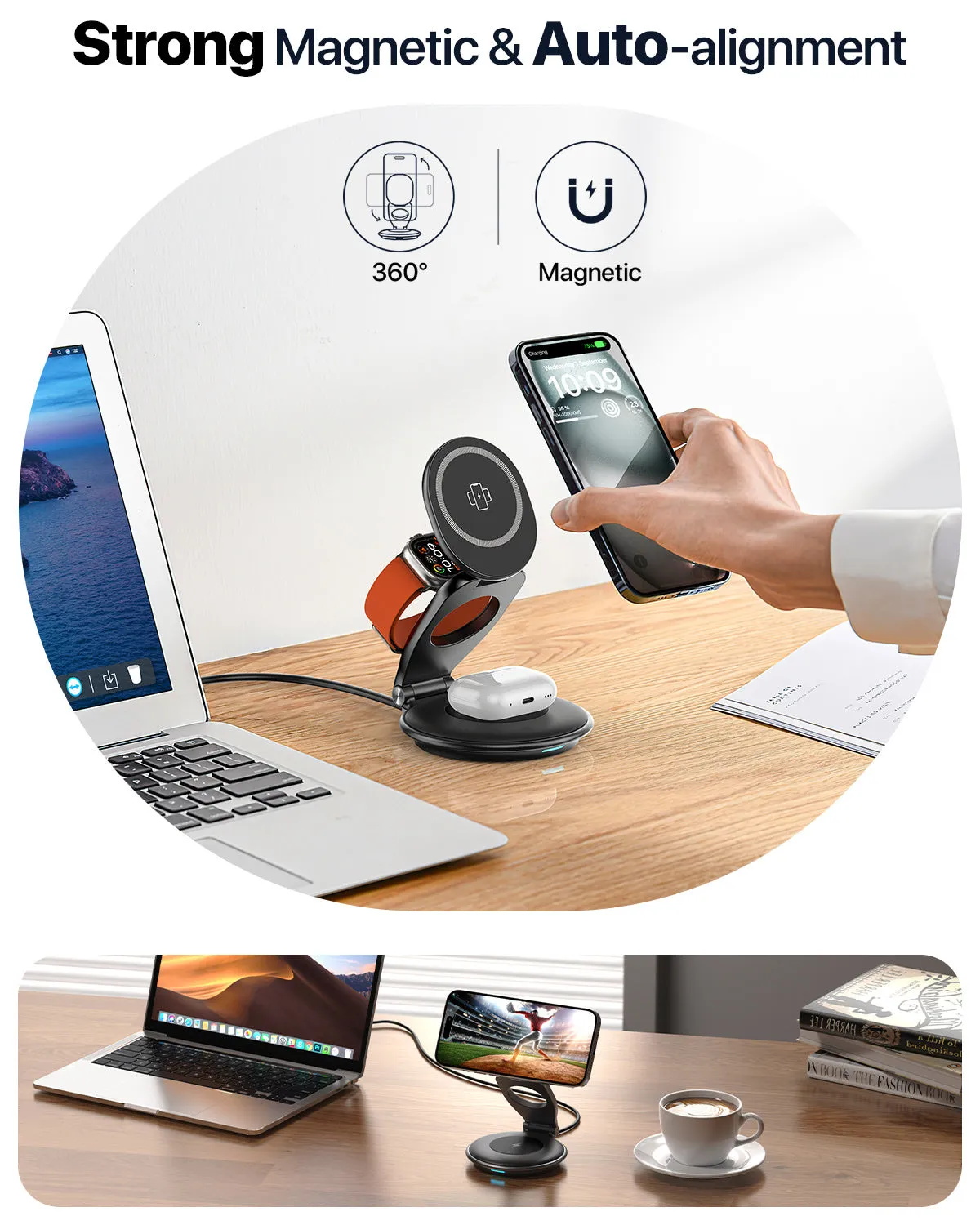 3-in-1 Exceptional value 30W Charger Travel Adapter MagSafe Included Cost-efficient – Foldable
