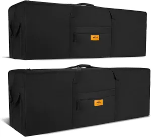 47 inch Foldable Oversized Zipper Duffel Bag, Travel Outdoor Camping Bag, Sports Equipment Storage Bag, Waterproof and Scratch Resistant, Black