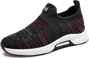 4cm Men's Elevator Shoes Men's Casual Mesh Trainers Lightweight Breathable Lace Up Sports Shoes with Sneaker Men Leather