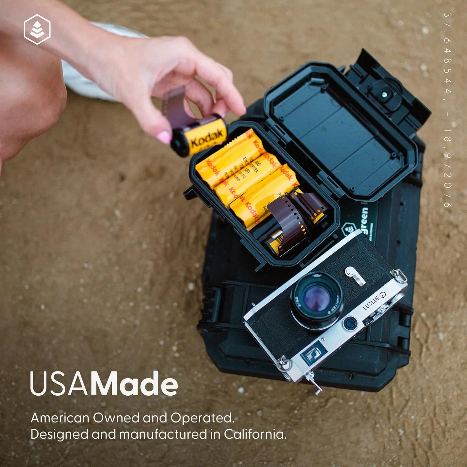 52 Waterproof Dry Box Protective Case - Travel Safe/Mil Spec/USA Made - for Cameras, Camping, Fishing, Hiking, Traveling, Water Sports, Knives, Survival (Green)