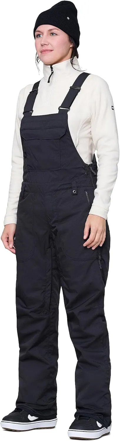 686 Women's Black Magic Bib - Ski & Snowboard Bib Pants - Water & Weather Resistant