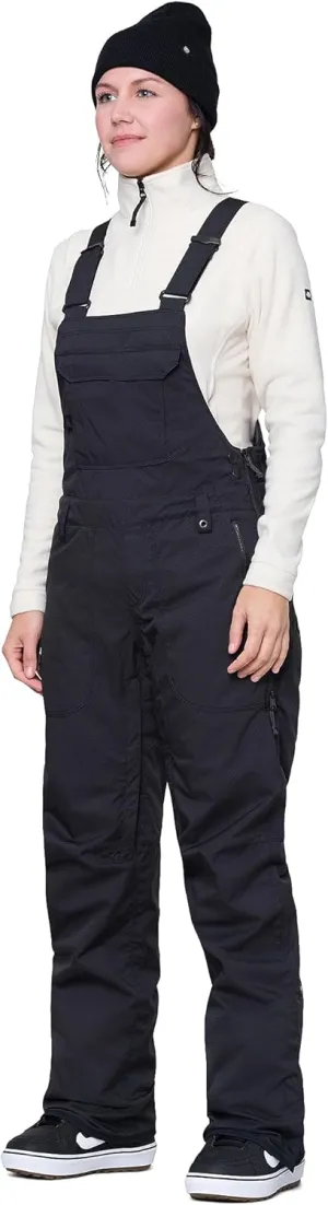 686 Women's Black Magic Bib - Ski & Snowboard Bib Pants - Water & Weather Resistant