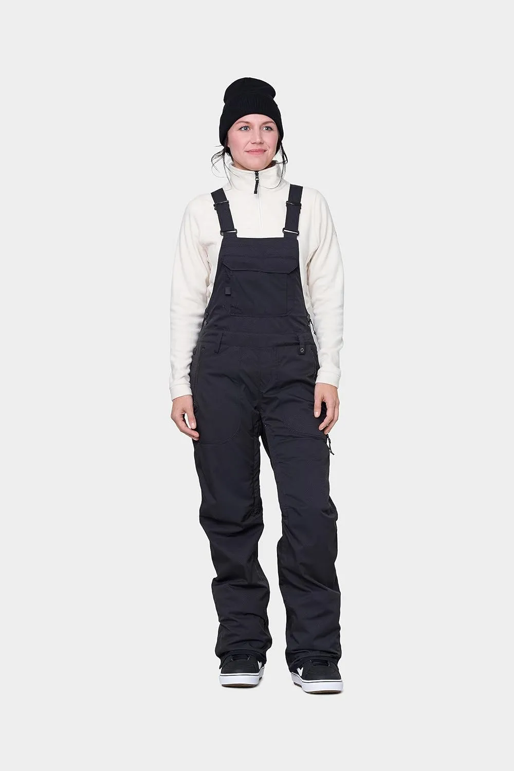 686 Women's Black Magic Bib - Ski & Snowboard Bib Pants - Water & Weather Resistant