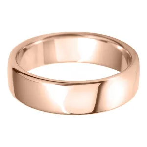 7mm Rounded Flat Lightweight Wedding Ring
