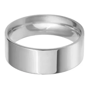 8mm Flat Court lightweight Wedding Ring