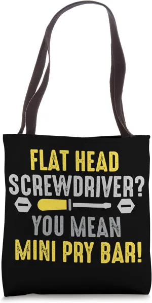 A Pry Bar Car Mechanic Design For Machinist And Automotive Tote Bag