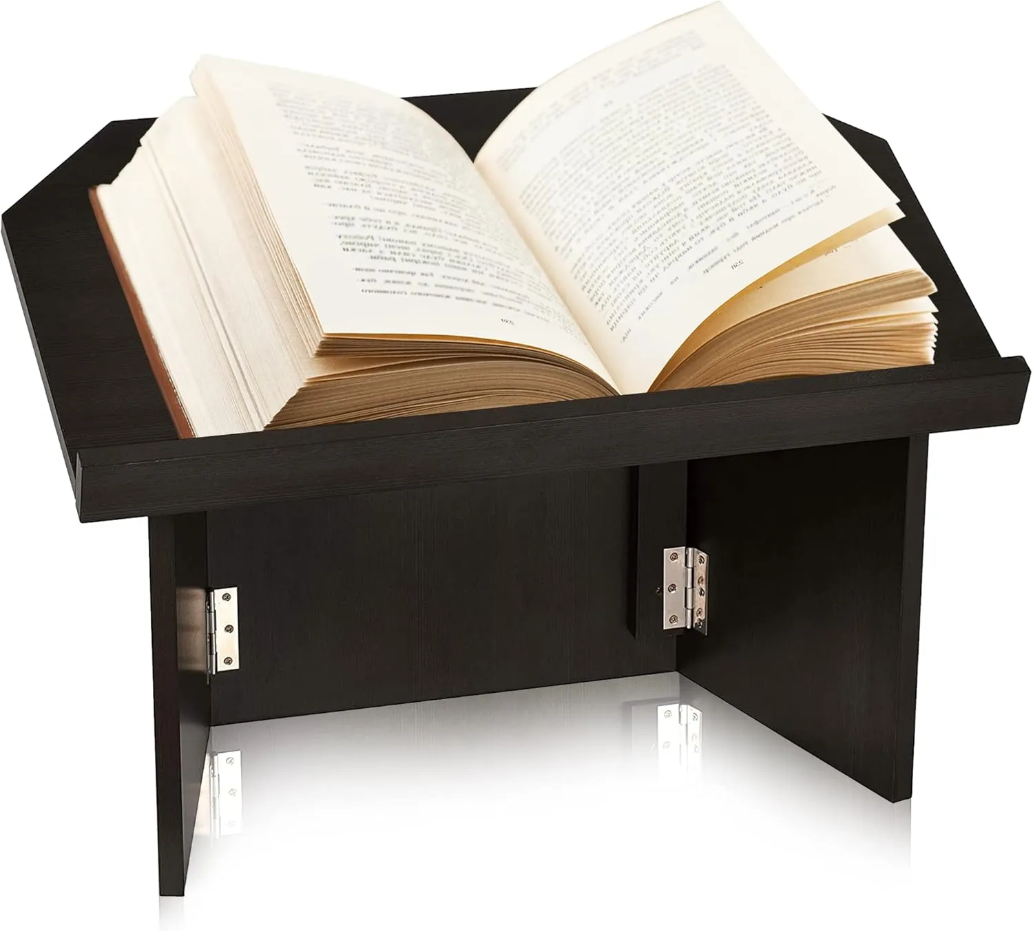 AdirOffice Tabletop Podium, Folding Podium Ideal as a Tabletop Lectern, Black