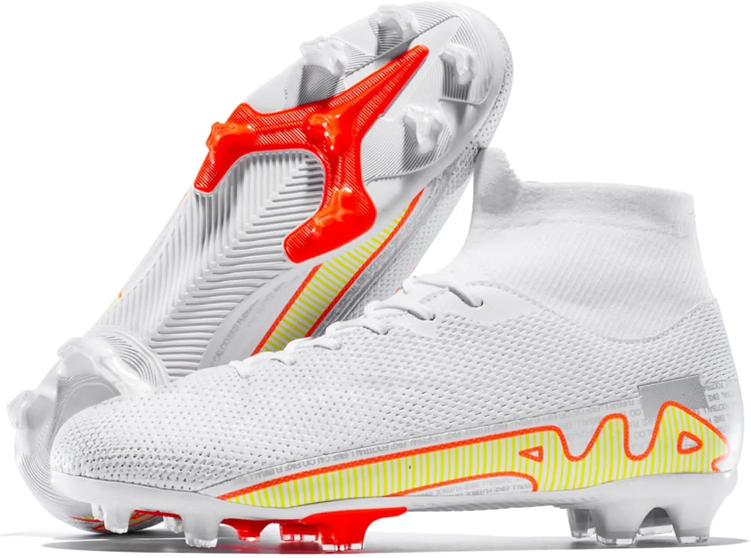 Adult Soccer Cleats Men-High-Tops Slip-On Lace Up Football Shoes for Youth Soccer Shoes Indoor Outdoor AG FG