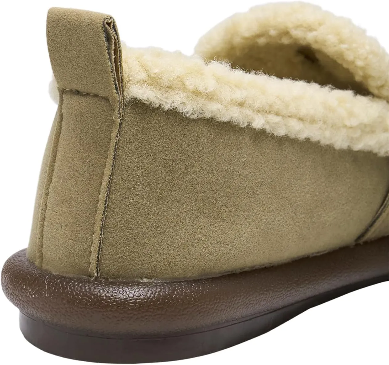 Alexis Leroy Women's Slip On Fuzzy Mules Comfortable Flat Lightweight Casual Travel Shoes