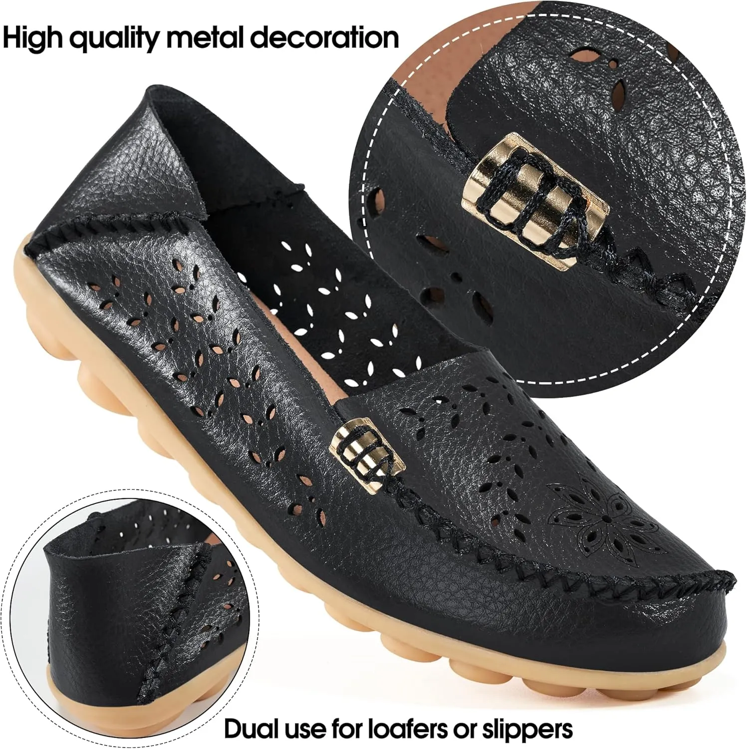 Alicegana Loafers for Women Shoes Casual: Slip on Flat Shoes Ladies Comfortable Dressy Moccasins Driving Penny Loafers