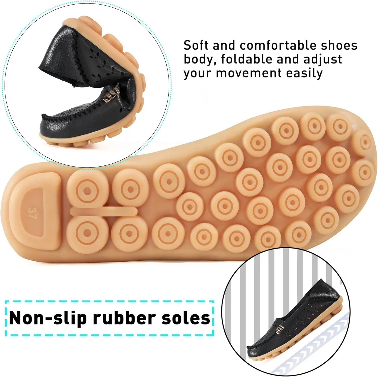Alicegana Loafers for Women Shoes Casual: Slip on Flat Shoes Ladies Comfortable Dressy Moccasins Driving Penny Loafers