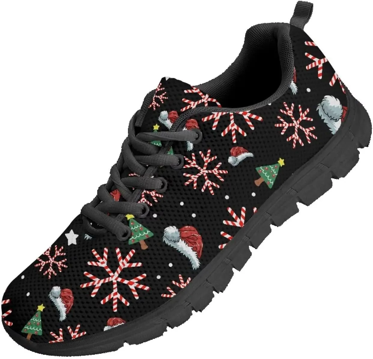 AmzPrint Flat Walking Shoes Womens Sneakers Slip On Strawberry Print Strawberry Shoes Women Lightweight Pink Hiking Shoes