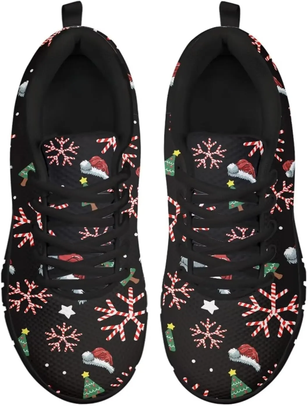 AmzPrint Flat Walking Shoes Womens Sneakers Slip On Strawberry Print Strawberry Shoes Women Lightweight Pink Hiking Shoes