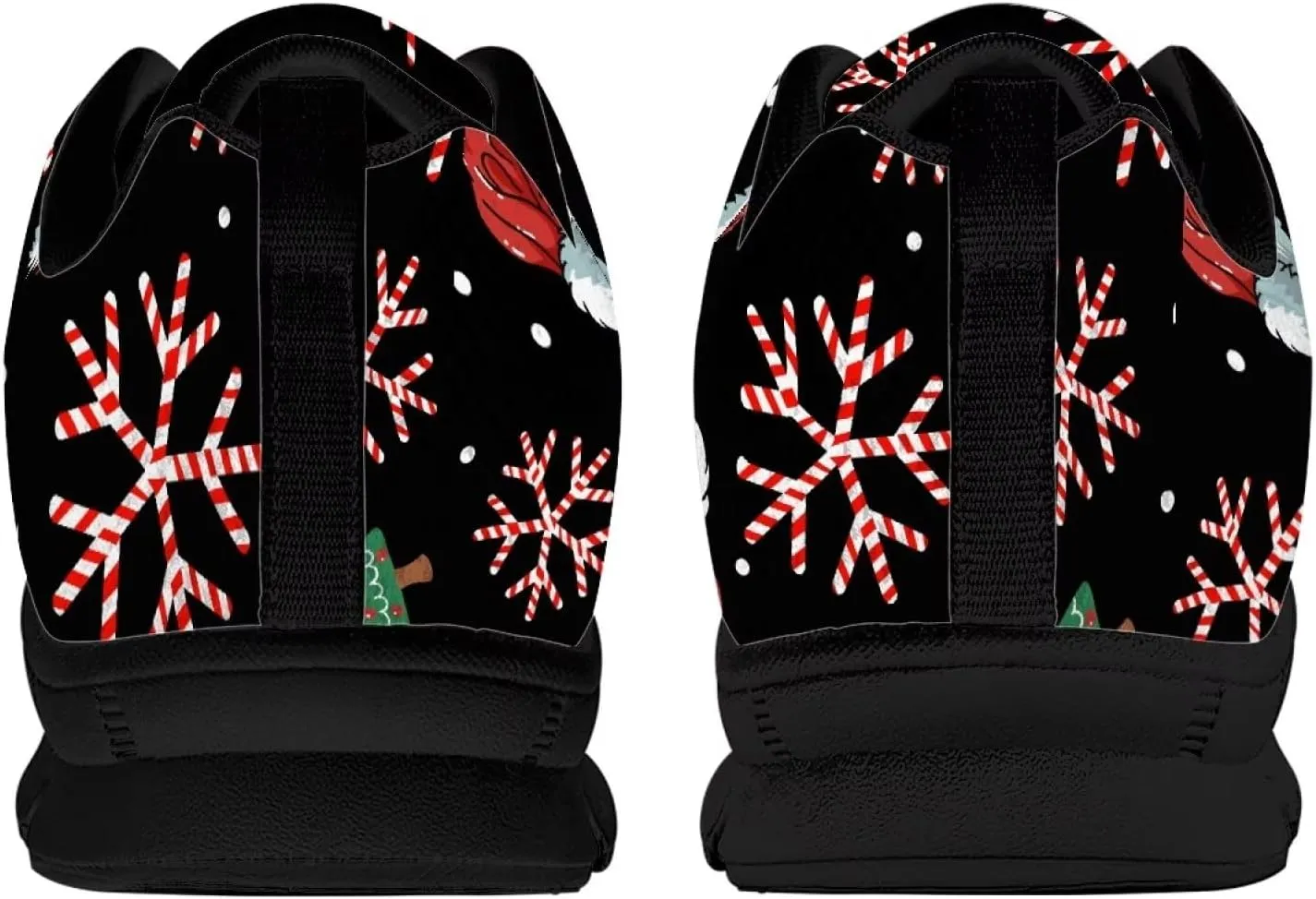 AmzPrint Flat Walking Shoes Womens Sneakers Slip On Strawberry Print Strawberry Shoes Women Lightweight Pink Hiking Shoes