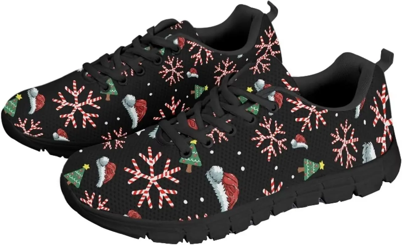 AmzPrint Flat Walking Shoes Womens Sneakers Slip On Strawberry Print Strawberry Shoes Women Lightweight Pink Hiking Shoes