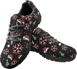 AmzPrint Flat Walking Shoes Womens Sneakers Slip On Strawberry Print Strawberry Shoes Women Lightweight Pink Hiking Shoes