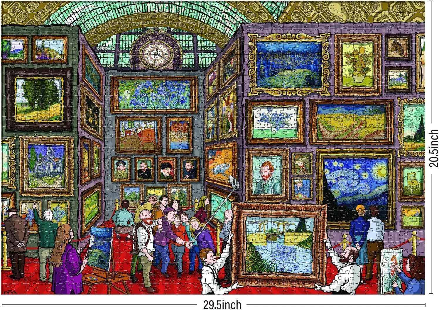 Antelope - 1000 Piece Puzzle for Adults, Van Gogh Jigsaw Puzzles 1000 Pieces, Van Gogh's Time Travel to Muse Da Orsay Puzzles for Adults 1000 PC by Alireza Karimi Moghaddam