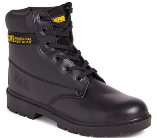 APACHE BLACK LACED SAFETY BOOT