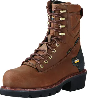 Ariat Men's Powerline 8" Waterproof 400g Composite Toe Work Boot
