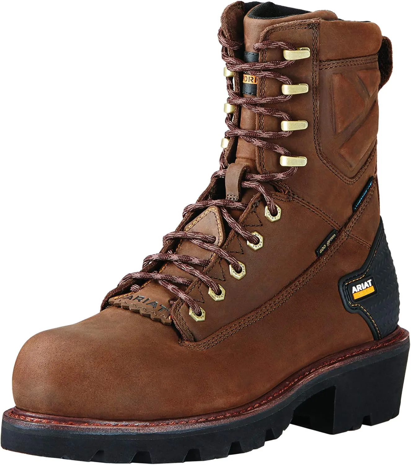 Ariat Men's Powerline 8" Waterproof 400g Composite Toe Work Boot