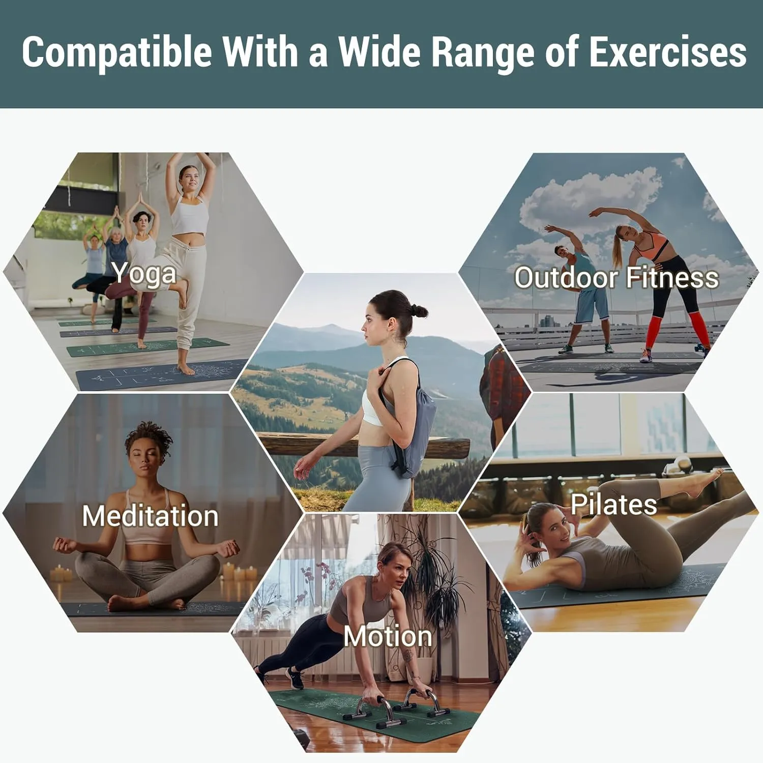 Avoalre Travel Yoga Mat Packable - Super Non Slip Foldable Fitness & Exercise Mat - Folding Lightweight Hot Yoga Mat with Carry Bag for Pilates & Floor Home Workouts (72"L x 24" & 32''W x 3mm Thick)