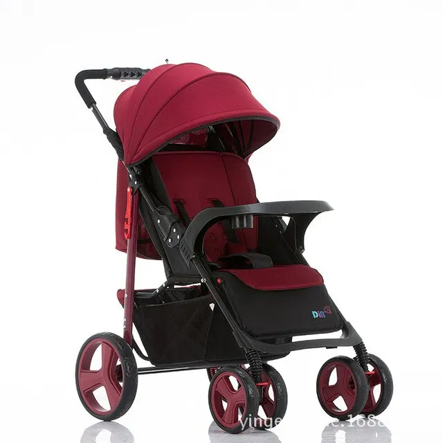 Baby Stroller Ultra Light Portable can sit can lie folding high landscape baby rider push umbrella car