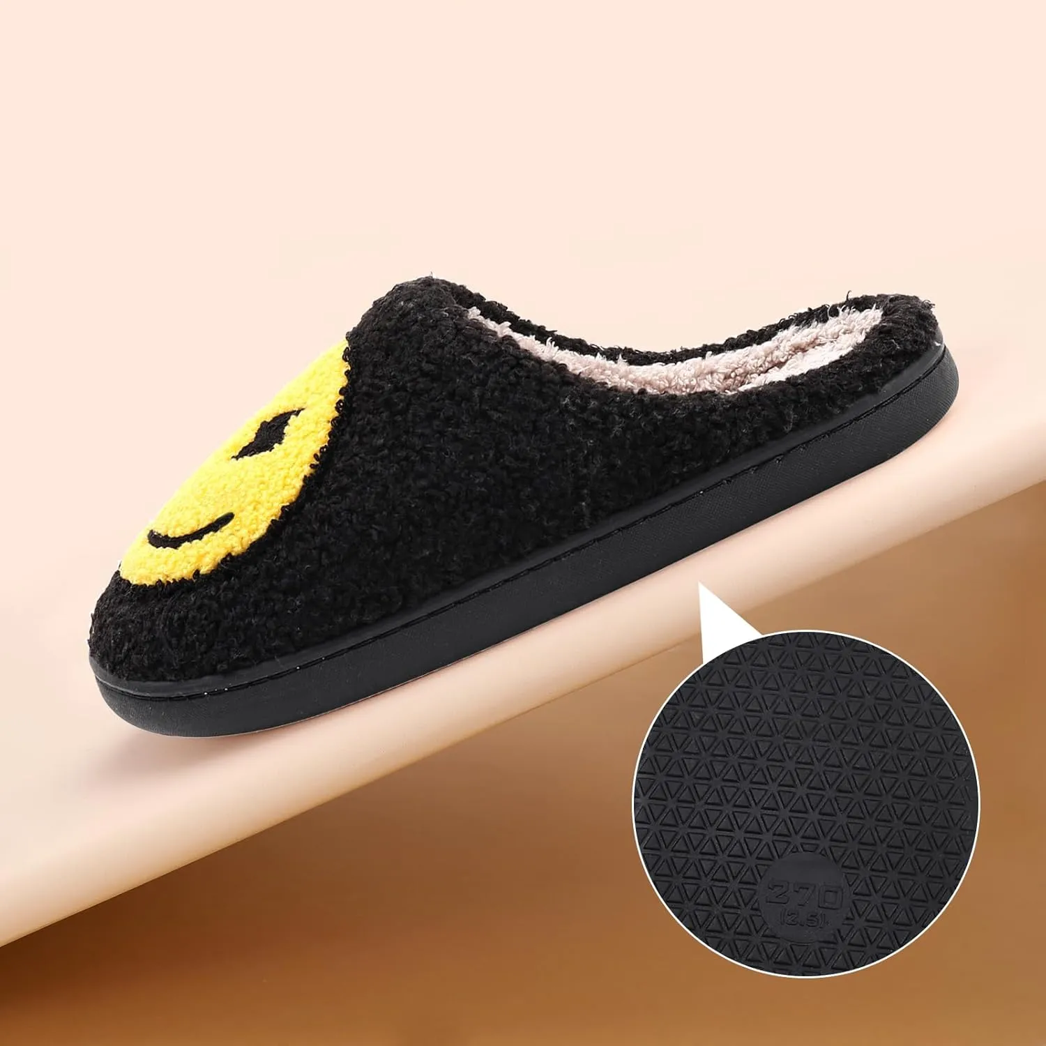 Bad Cute Bunny Slippers for Women Men Soft Fuzzy Slippers Warm Cozy Love Heart Slippers Plush Slip-On House Slippers