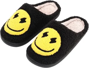Bad Cute Bunny Slippers for Women Men Soft Fuzzy Slippers Warm Cozy Love Heart Slippers Plush Slip-On House Slippers