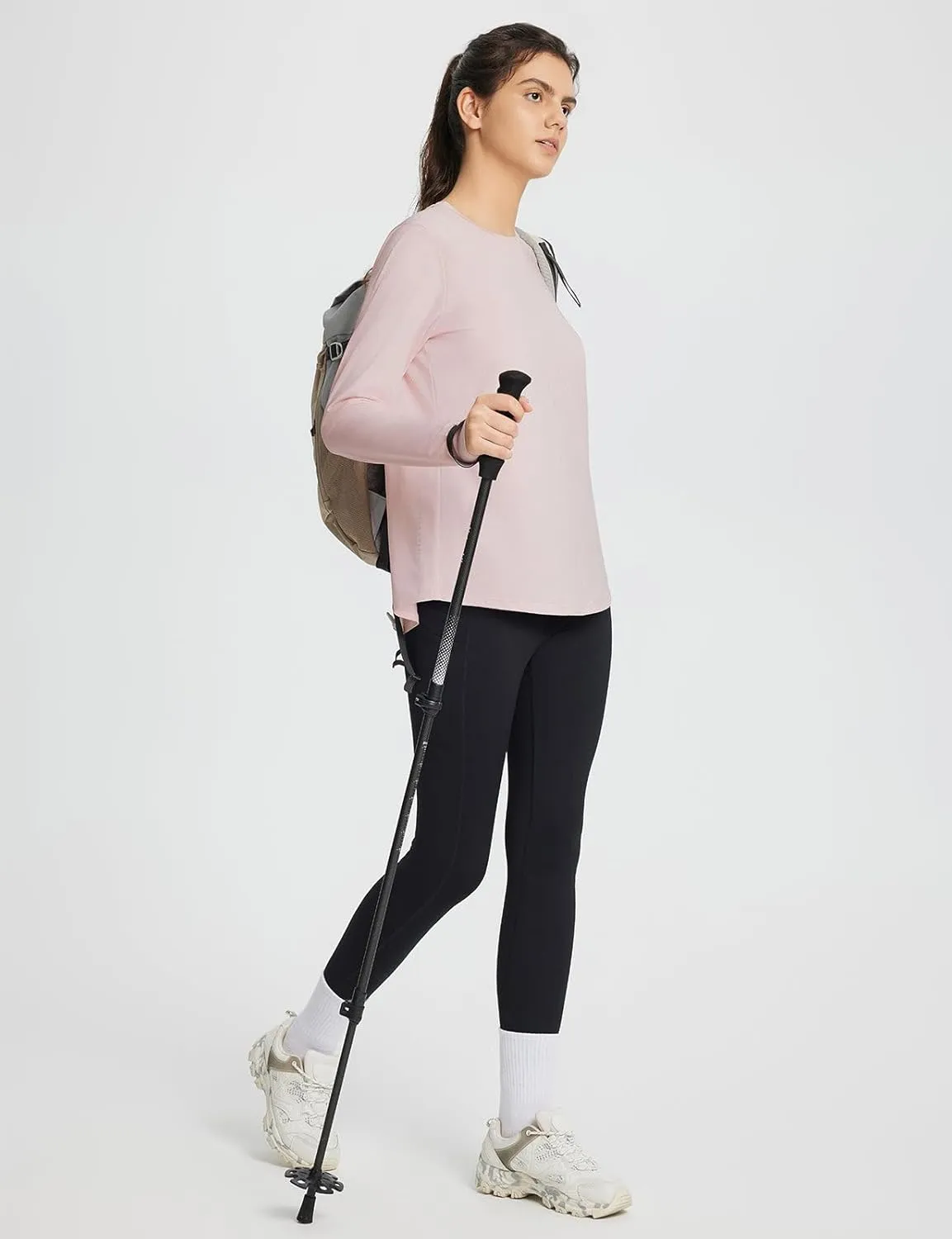 baleaf Long Sleeve Workout Tops for Women Running Athletic Shirts Active Quick Dry Lightweight Moisture Wicking