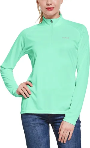 baleaf Women's UPF 50  Sun Shirts Long Sleeve UV Protection Rash Guard Lightweight Quick Dry SPF Hiking Tops Outdoor