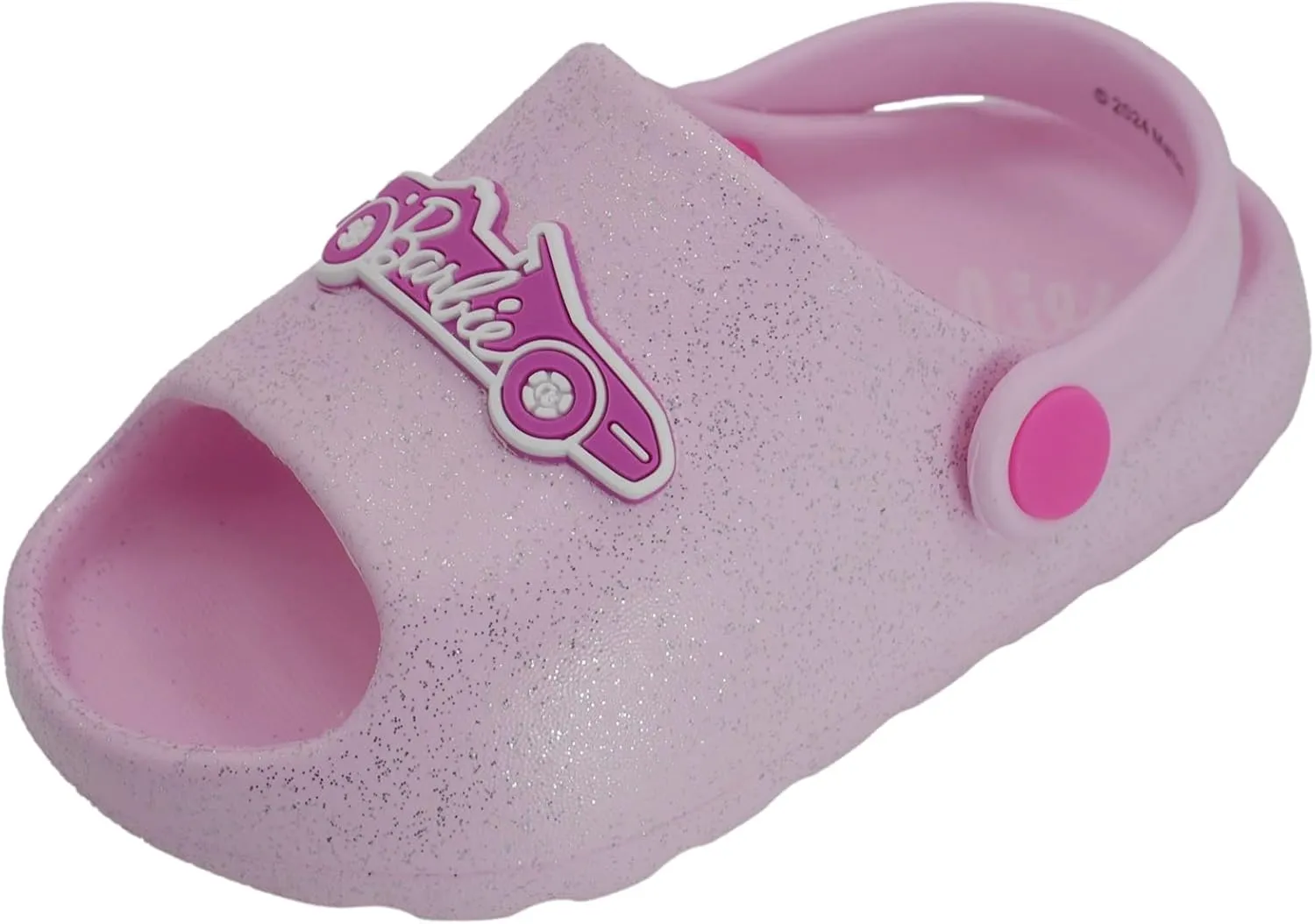 Barbie Toddler Girls' Cloud Slides - Cute & Comfy Slip-On Sandals for Summer, Pool, or Beach