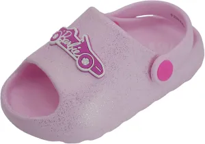 Barbie Toddler Girls' Cloud Slides - Cute & Comfy Slip-On Sandals for Summer, Pool, or Beach