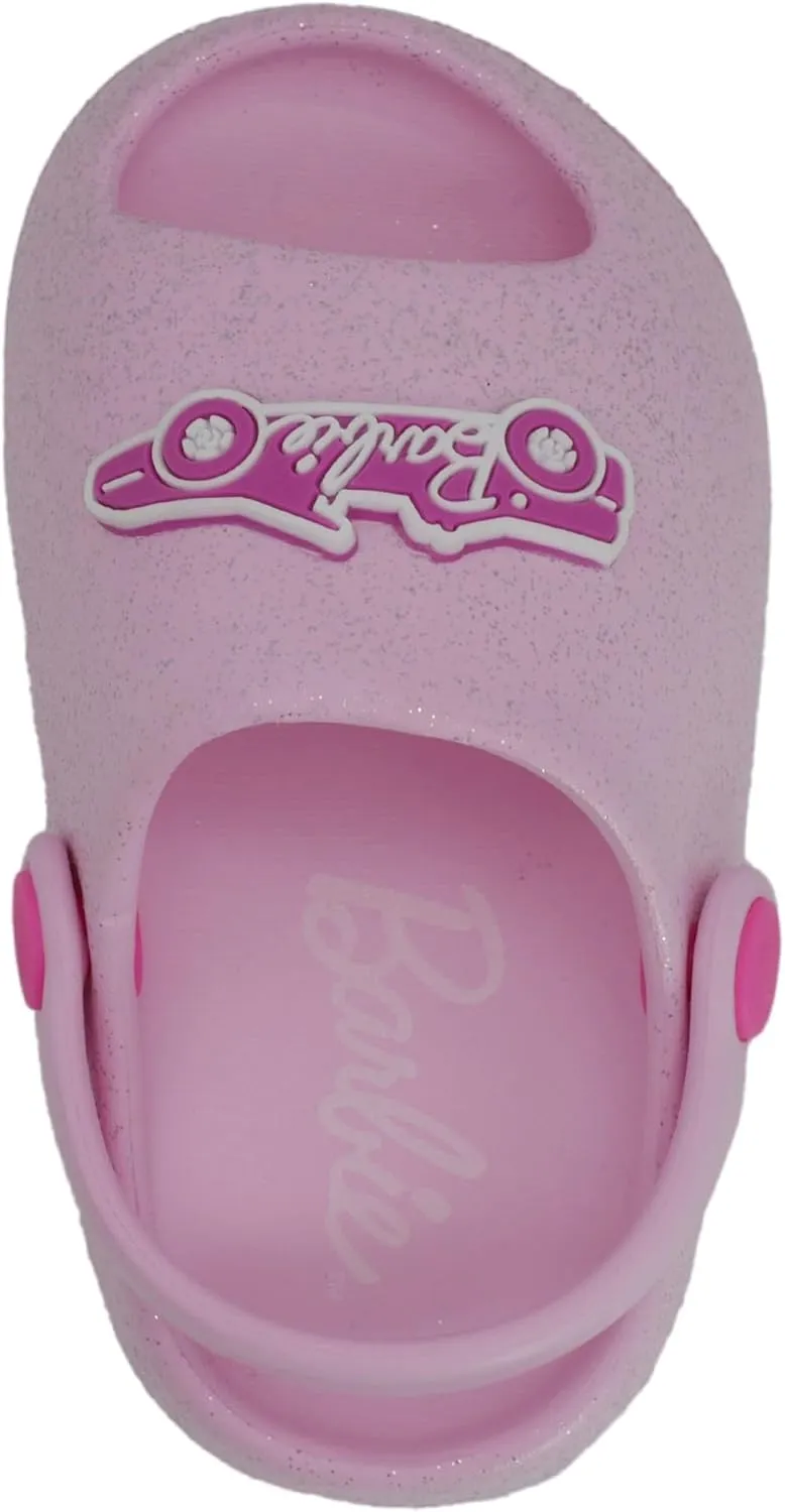 Barbie Toddler Girls' Cloud Slides - Cute & Comfy Slip-On Sandals for Summer, Pool, or Beach