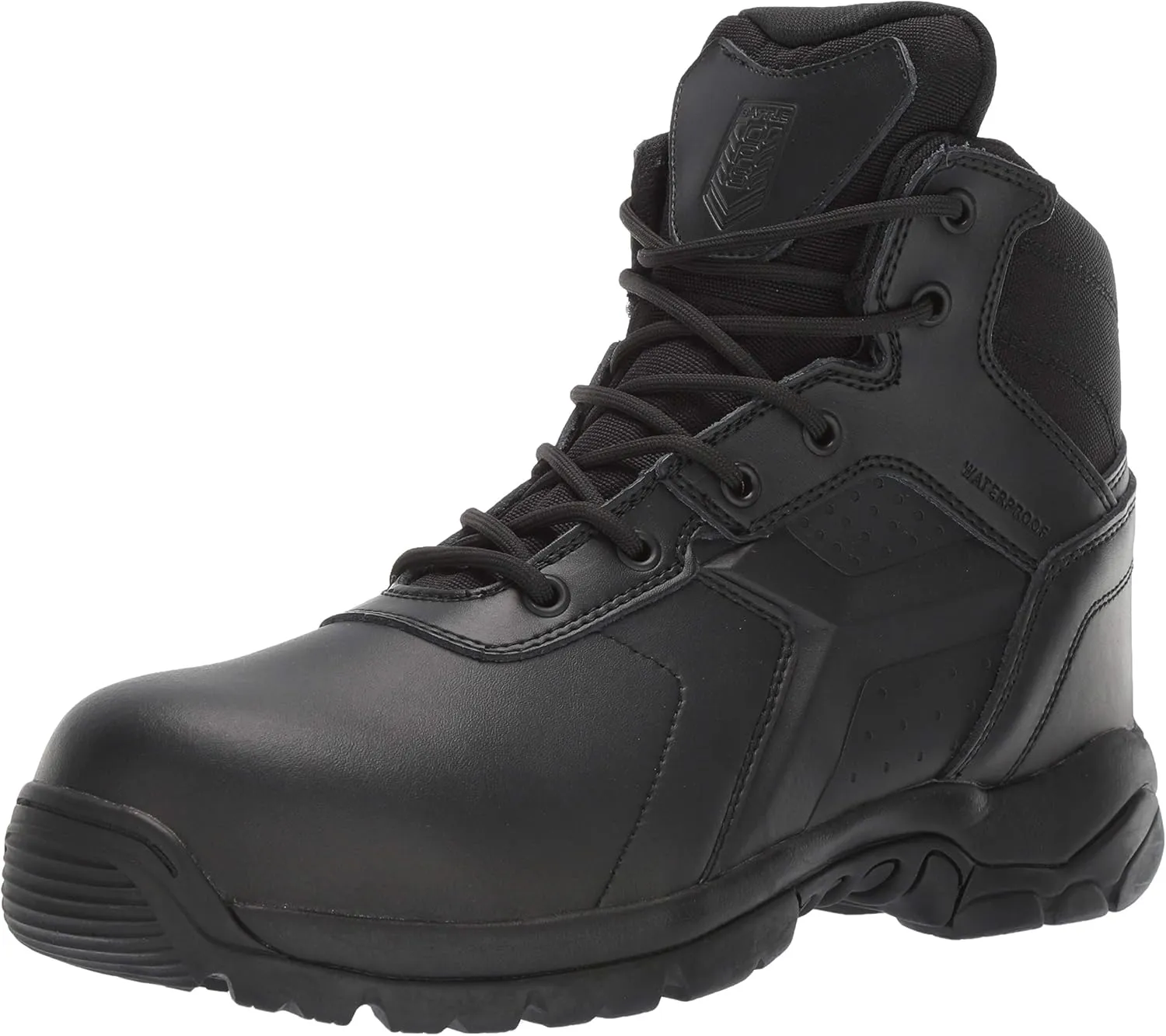 Battle OPS Men's 6-inch Waterproof Side Zip Tactical Boot Comp Safety Toe Bops6002 Military