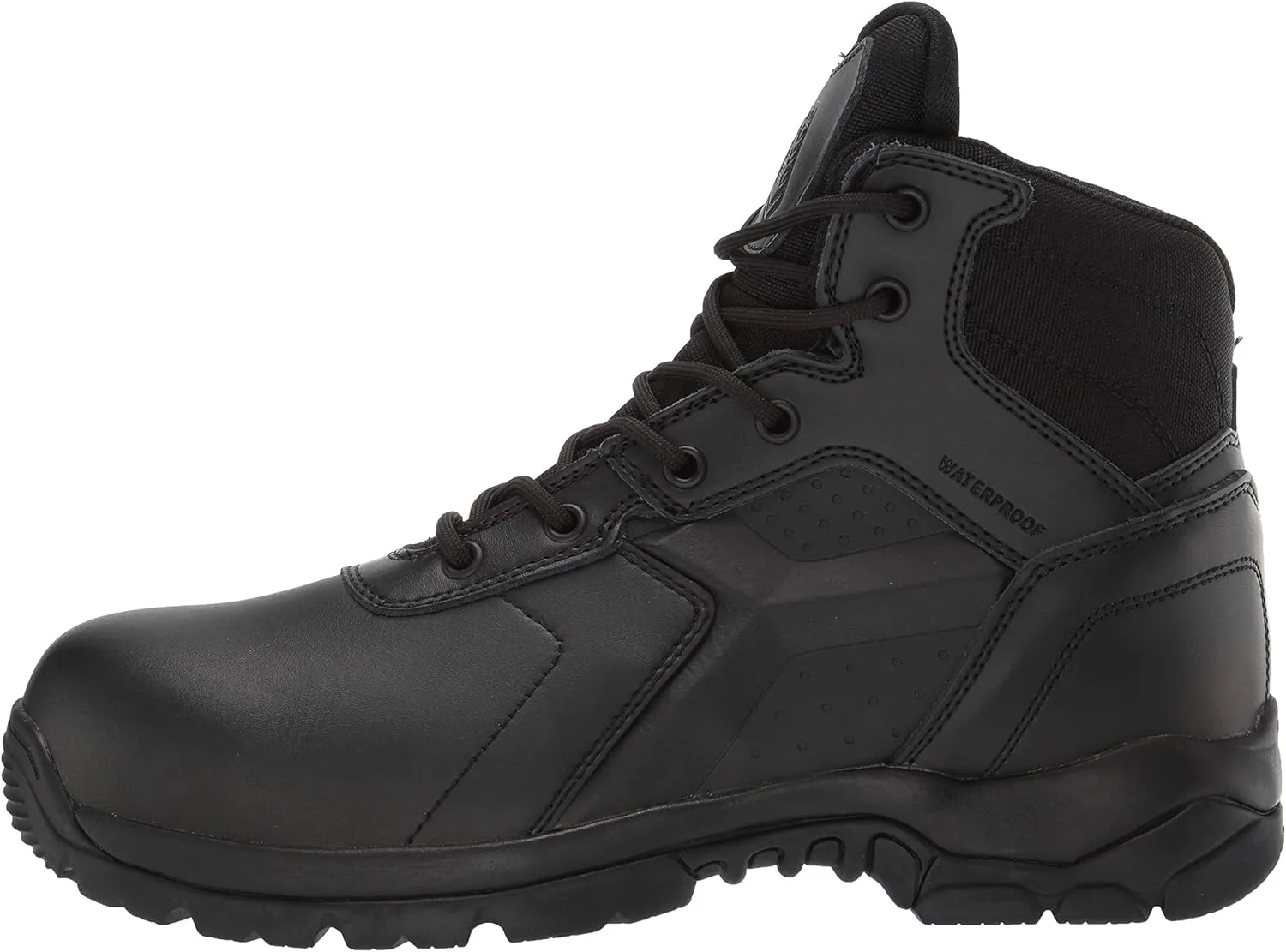 Battle OPS Men's 6-inch Waterproof Side Zip Tactical Boot Comp Safety Toe Bops6002 Military