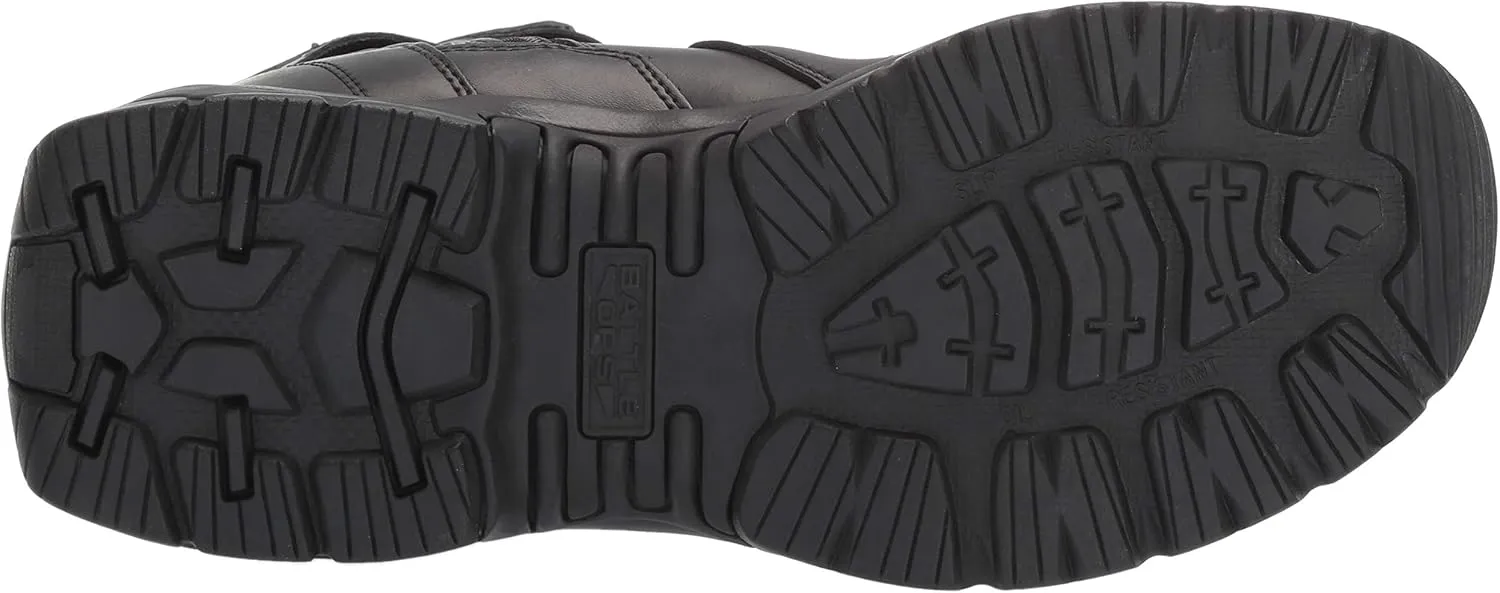 Battle OPS Men's 6-inch Waterproof Side Zip Tactical Boot Comp Safety Toe Bops6002 Military