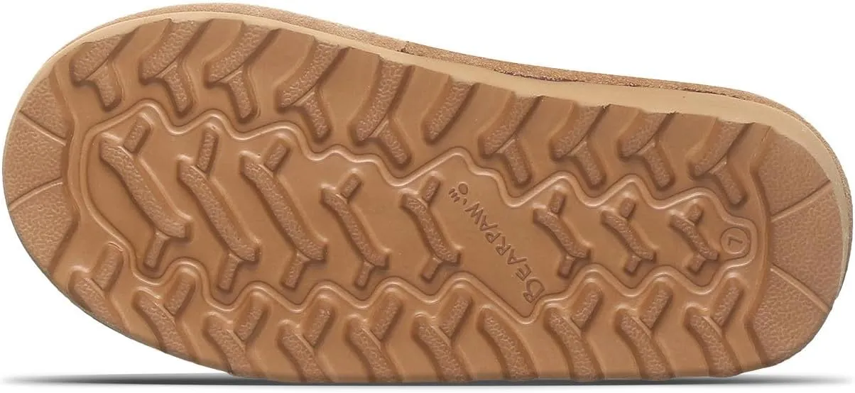 BEARPAW Elle Toddler Multiple Colors | Toddler's Boot Classic Suede with Zipper | Kid's Slip On Boot | Comfortable Winter Boot