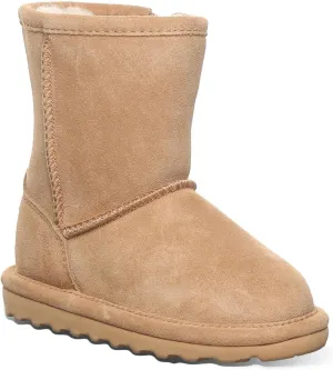BEARPAW Elle Toddler Multiple Colors | Toddler's Boot Classic Suede with Zipper | Kid's Slip On Boot | Comfortable Winter Boot