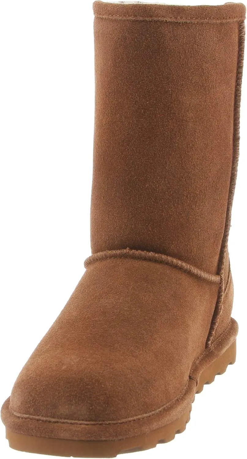 BEARPAW Women's Elle Short Multiple Colors | Women's Boot Classic Suede | Women's Slip On Boot | Comfortable Winter Boot