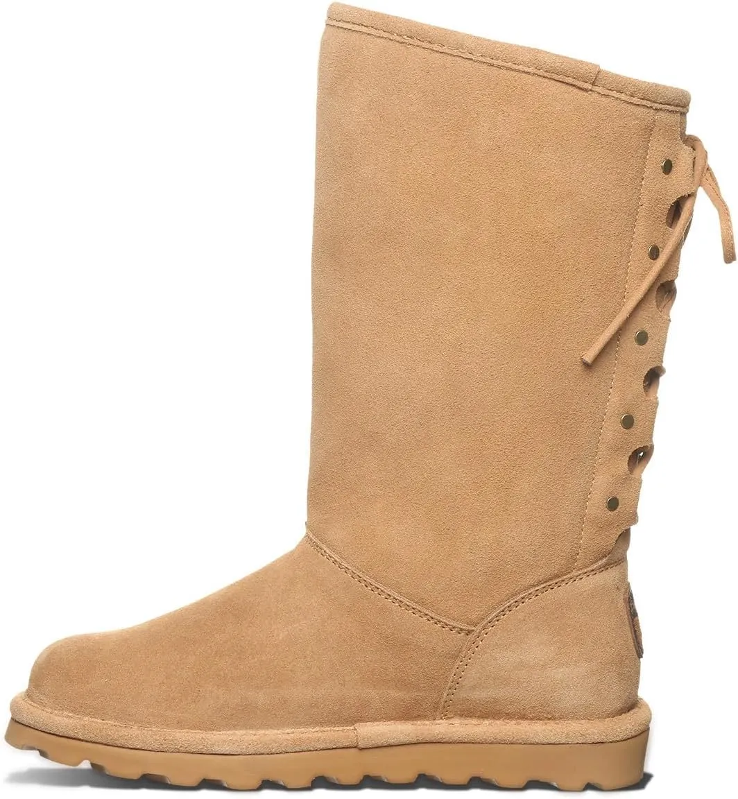 BEARPAW Women's Lydia II Classic Suede Pull On Boot - Comfortable Winter Boot, Multiple Colors & Sizes