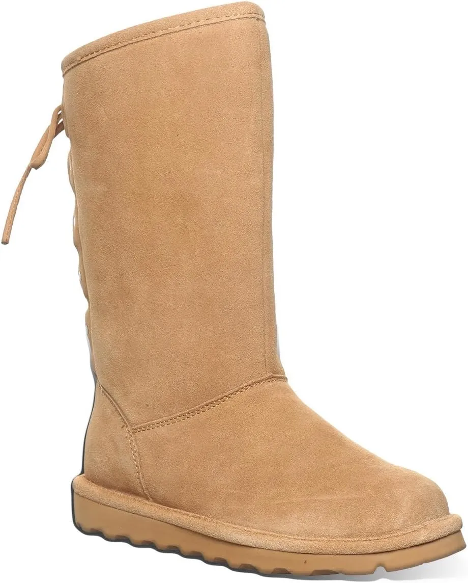 BEARPAW Women's Lydia II Classic Suede Pull On Boot - Comfortable Winter Boot, Multiple Colors & Sizes