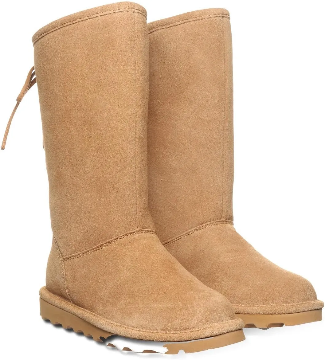 BEARPAW Women's Lydia II Classic Suede Pull On Boot - Comfortable Winter Boot, Multiple Colors & Sizes