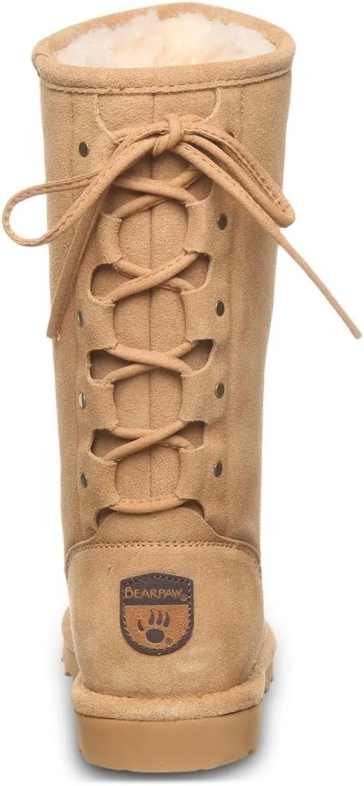 BEARPAW Women's Lydia II Classic Suede Pull On Boot - Comfortable Winter Boot, Multiple Colors & Sizes