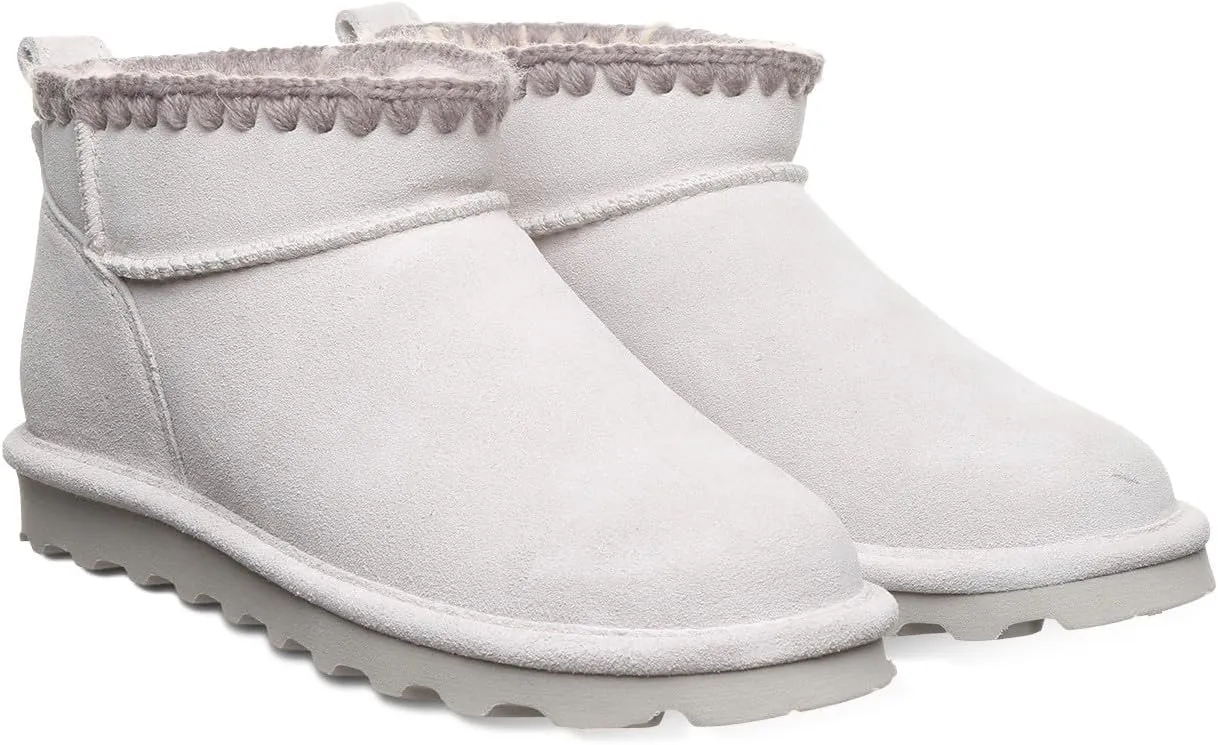 BEARPAW Women's Shorty Crochet Multiple Colors | Women's Ankle Boot | Women's Slip On Boot | Comfortable Winter Boot