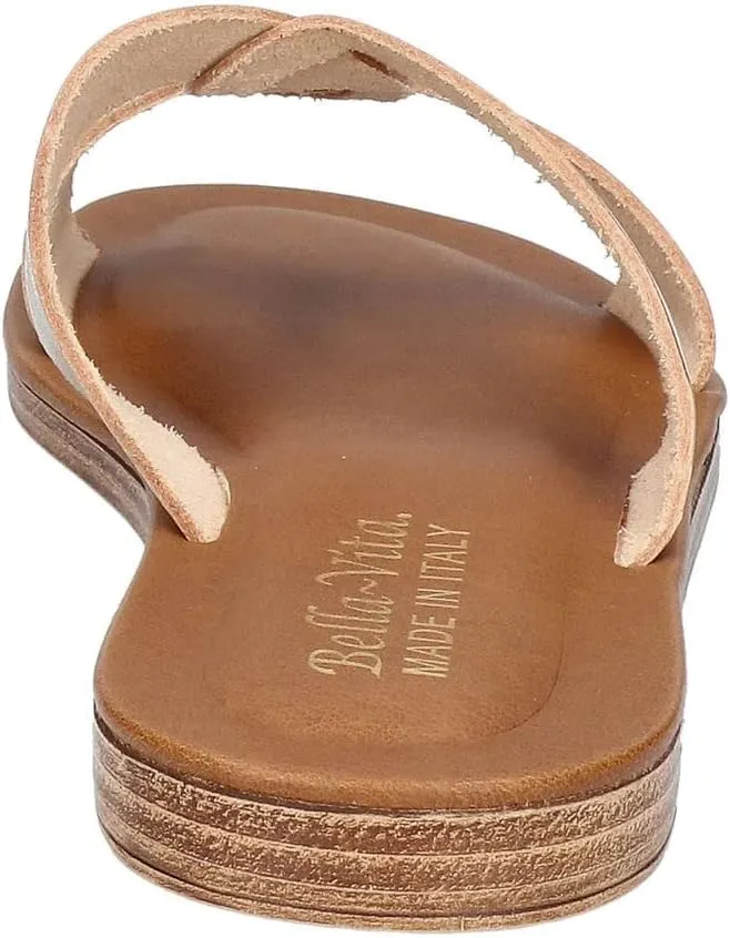 Bella Vita Women's Ona-Italy Sparkle Slide Flat Sandal