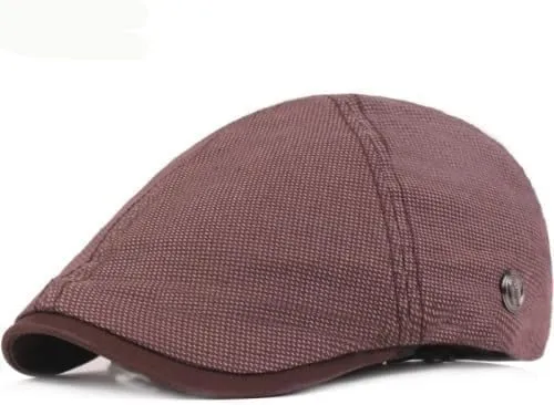 Beret Vintage Men Women Cap Hat for Spring Autumn Cotton Retro Beret Hat 6 Panel Flat Cap Men Women