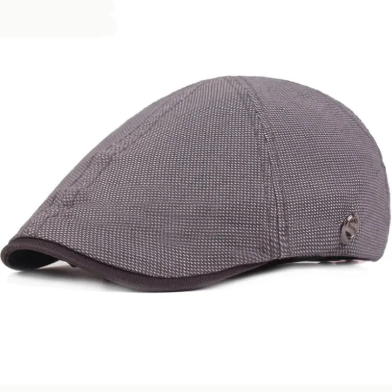 Beret Vintage Men Women Cap Hat for Spring Autumn Cotton Retro Beret Hat 6 Panel Flat Cap Men Women
