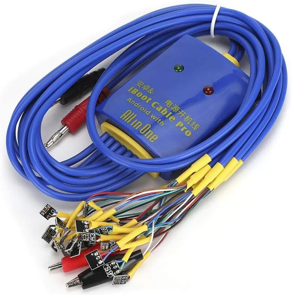 Bewinner1 Power Supply Boot Line, Durable Mobile Phone Repair Test Cable with Smart Anti-Burn Protection for Android/Connecting Wire Mode(18 5 1)